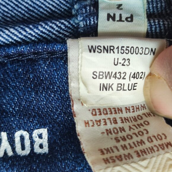Sonoma jeans women's size 10 ink blue boyfriend style - Picture 8 of 15